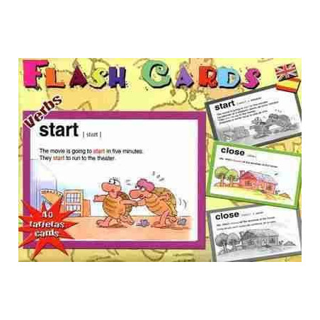 Flash Cards Verbs Ingles Español (40 tarjetas)