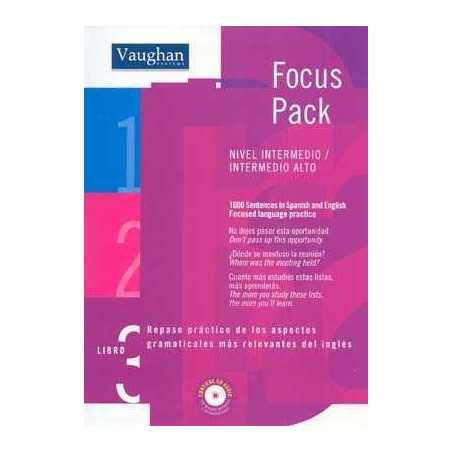 Focus Pack libro 3 nivel Intermedio/Intermedio Alto + cd audio (2)