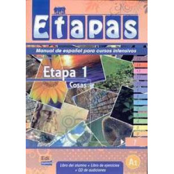 Etapas 1 A1 Cosas alumno + ejercicios + cd audio  (curso intensivo )