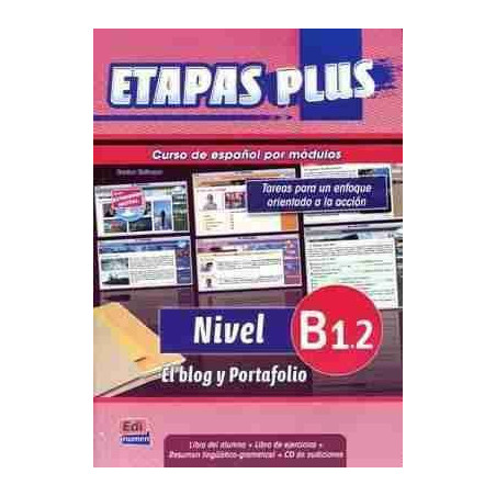 Etapas Plus B1.2 alumno + ejercicios + cd audio ( el blog y portafolios)