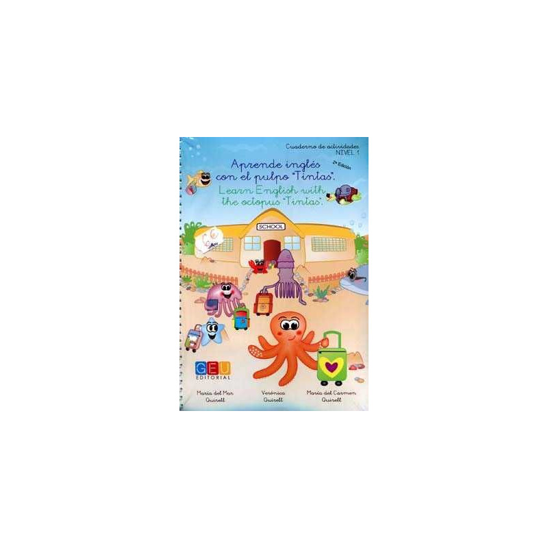 Aprende Ingles con el Pulpo Tintas 1 ep  + Posters + Flascard