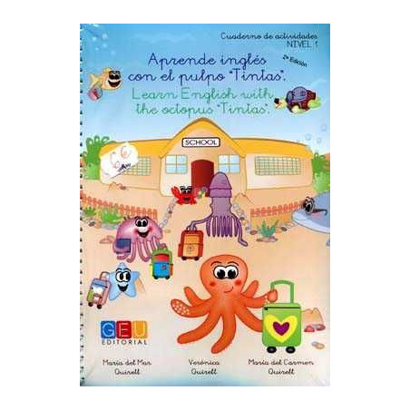 Aprende Ingles con el Pulpo Tintas 1 ep  + Posters + Flascard