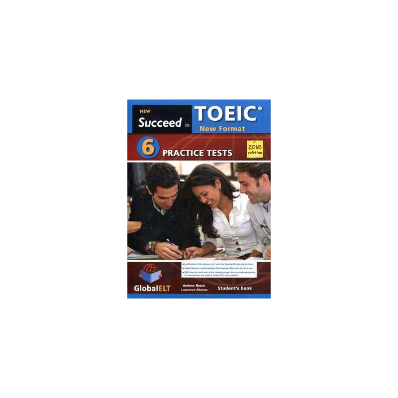 New Succeed TOEIC 6 Tets 2018 + self study + CD audio