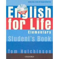 English for Life Elementary student's book + cd rom/audio