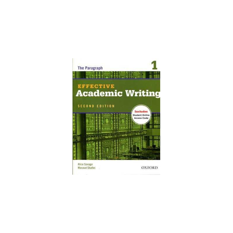 Paragraph 1 Effective Academic Writing 2nd Ed