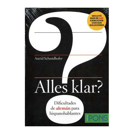 Alles Klar Dificultades del español para hispanohablantes A1/B1 + soluciones