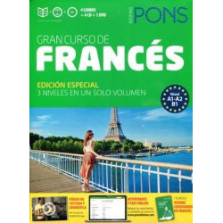 Gran Curso de Frances A1/B1 4 libros+6 cds + DVD+ verbos