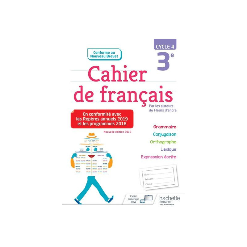 Cahier de Français 3eme Nouvelle 2019