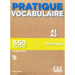 Pratique Vocabulaire A1 A2 650 exercices + corriges audio web