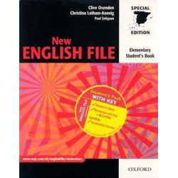 New English File Elementary students + worbook c/k + cd rom/audio