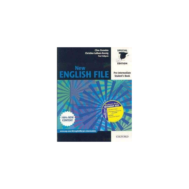 New English File Pre-Intermediate alumno + ejercicios s/k + cd rom/audio