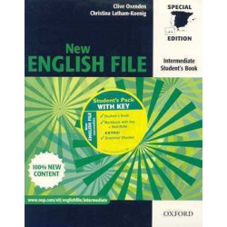 New English File Intermediate students + worbook c/k + cd rom/audio