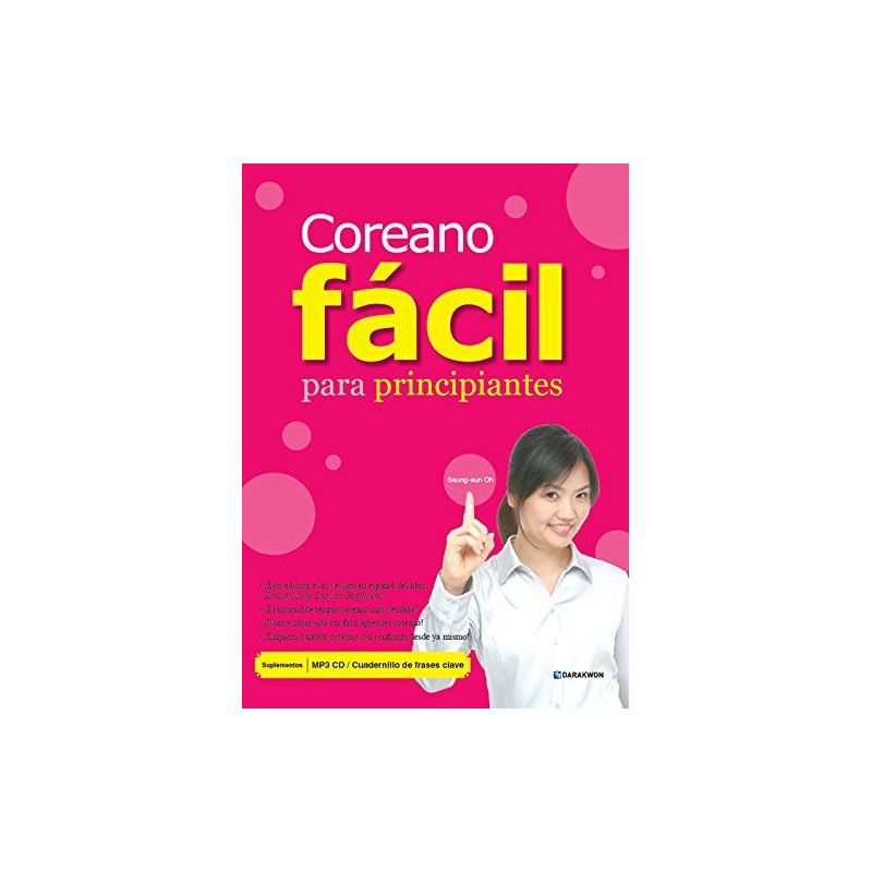 Coreano facil para principiantes + mp3 + cuadernillo frases