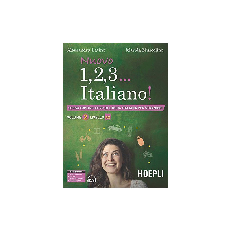 Nuovo 1 , 2 ,3 Italiano 2  A2Libro+ebook+ audio+ guida online