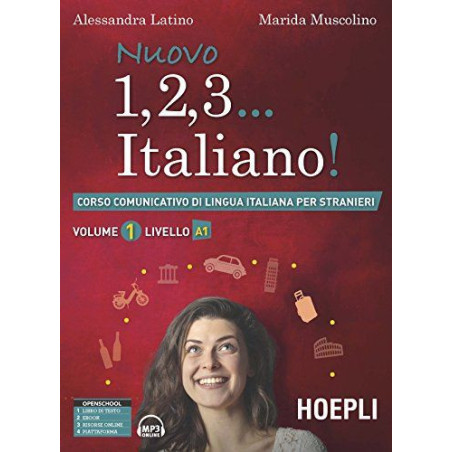 Nuovo 1 , 2 ,3 Italiano 1 A1 Libro+ebook+ audio+ guida online