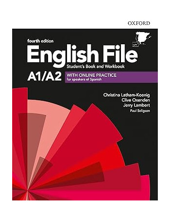 English File A1/A2 St+ wb on line pack Without key  4 th