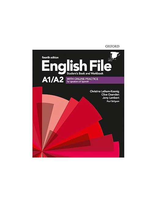 English File A1/A2 St+ wb on line pack Without key  4 th