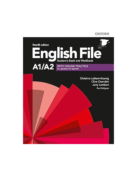 English File A1/A2 St+ wb on line pack Without key  4 th