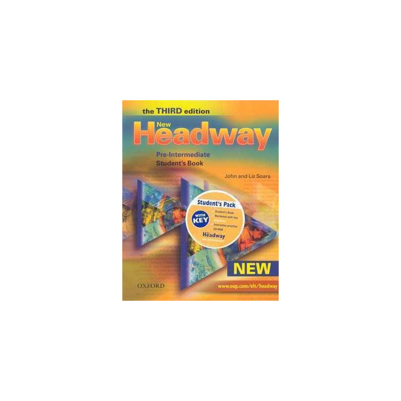 New Headway Pre Intermediate 3ed alumno + ejercicios c/k + cd rom