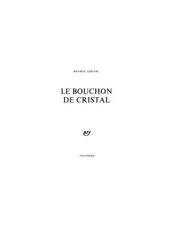 Bouchon de Cristal