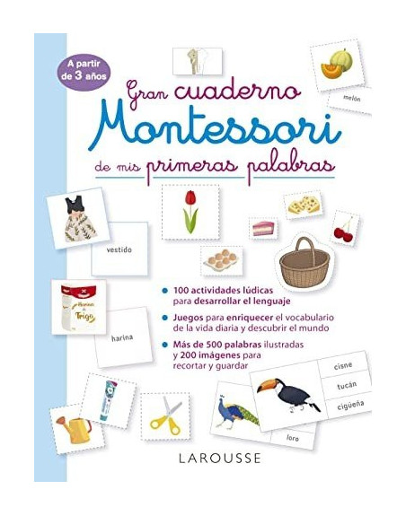 Gran Cuaderno Montessori primeras palabras