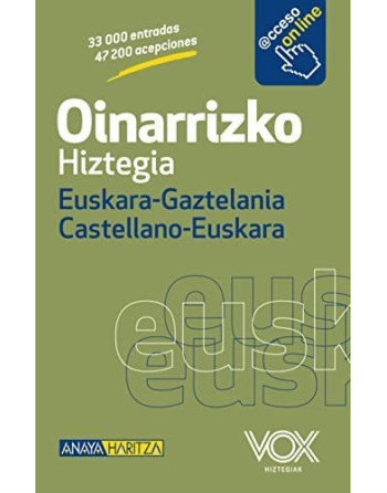 Diccionario Hiztegia Euskara-Gaztelania  Castellano-Euskera