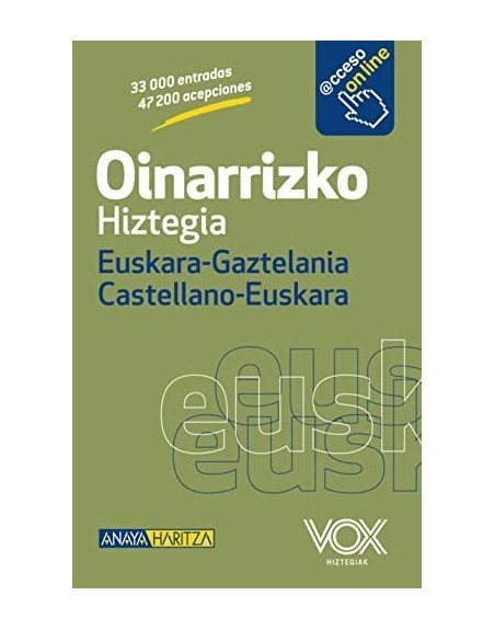 Diccionario Hiztegia Euskara-Gaztelania  Castellano-Euskera