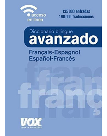 Diccionario Avanzado  Frances Español acceso linea