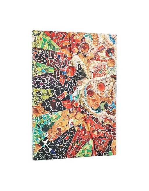 Agenda 2026 Sol de Gaudi midi flexi S/V solapa 12 meses