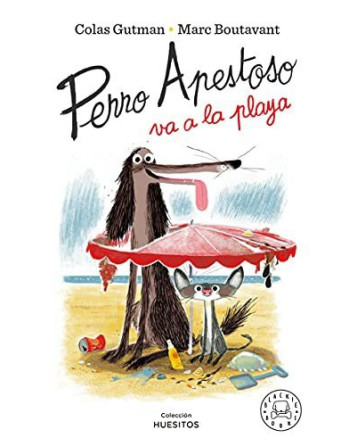 Perro apestosop en la palya