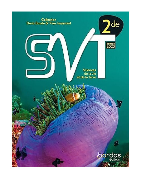 SVT 2nde manuel Eleve 2023 2nde