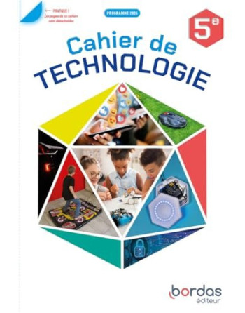 Cahier Technologie 5eme  ed2024