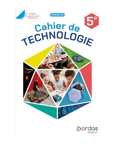 Cahier Technologie 5eme  ed2024