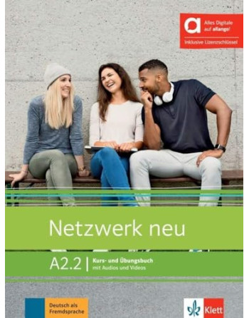 Netzwerk neu A2.2 Kurs + ubungsbuch + audio + licencia digital