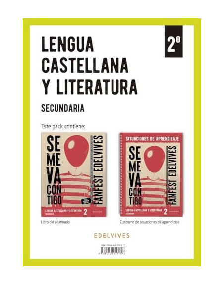 Lengua Castellana y Literatura 2 eso FanFest  + Cuaderno