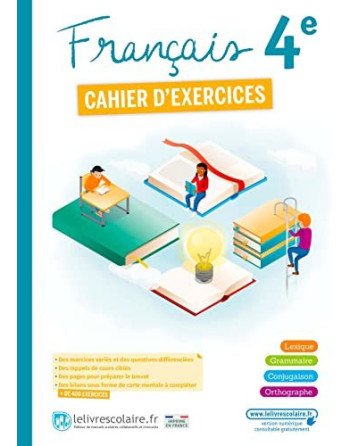 Cahier d exerciçes français 4eme