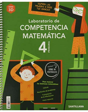 Laboratorio de competencia matemática, serie 3D, 4 primaria
