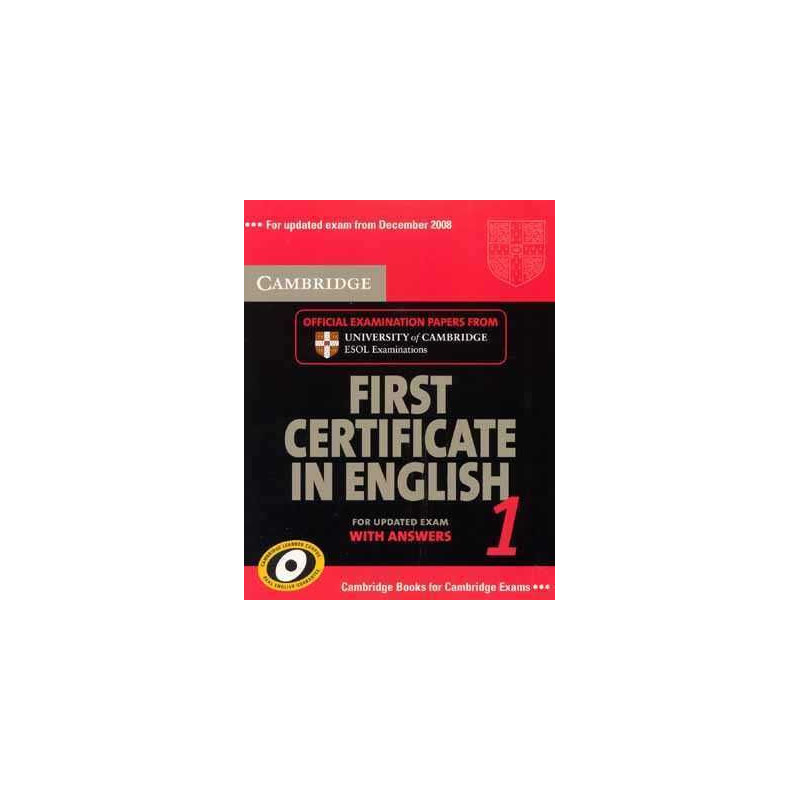 Cambridge First Certificate English 1 c/k