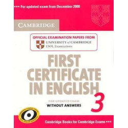 Cambridge First Certificate English 3 s/k