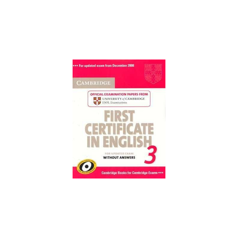 Cambridge First Certificate English 3 s/k