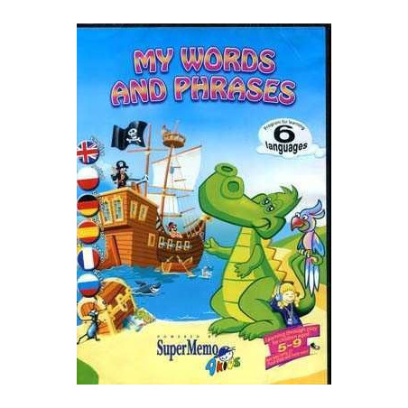 My Words and Phrases 5 - 9 aged Cd - rom ( 6 languages )