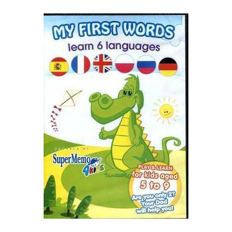 My First Words 5 - 9 aged Cd - rom ( 6 languages )