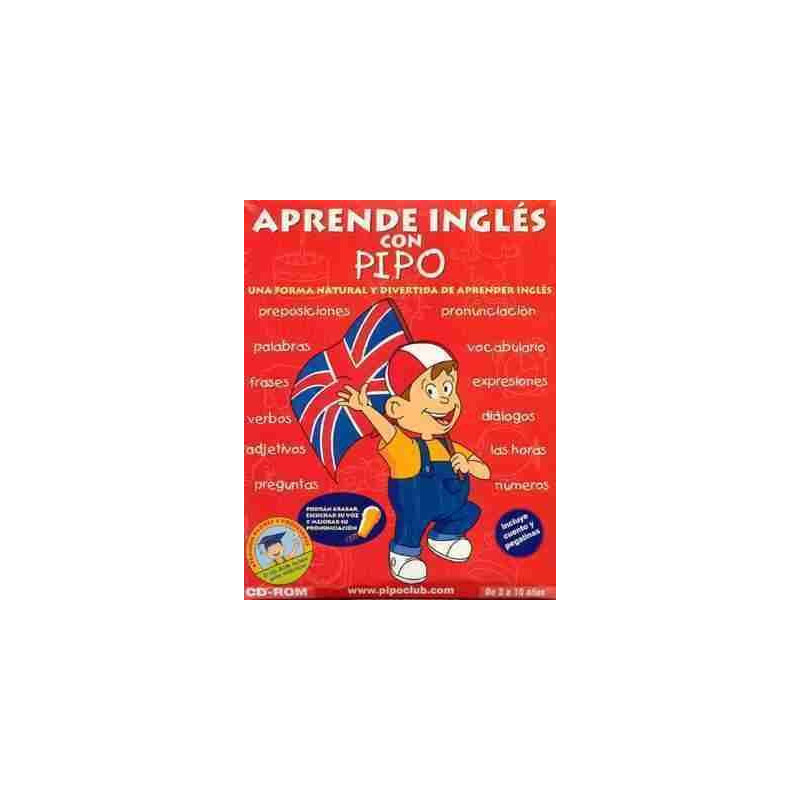 Aprende Ingles con Pipo 3 a 10 años cd rom