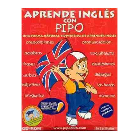 Aprende Ingles con Pipo 3 a 10 años cd rom