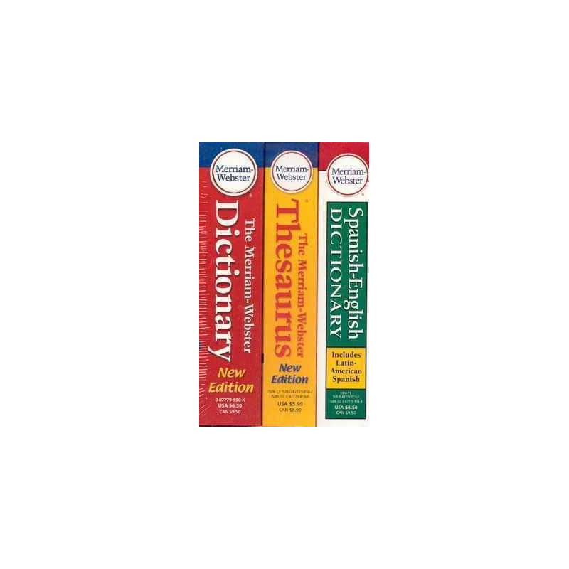 Merrian Webster Dictionary + Thesaurus + Spanish English Dictionary