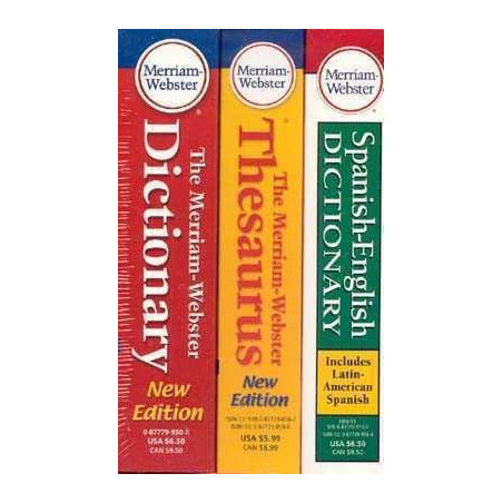 Merrian Webster Dictionary + Thesaurus + Spanish English Dictionary