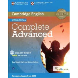 Complete Advanced 2015 Student's c/k+ Cd- rom + Testbank 2nd Ed