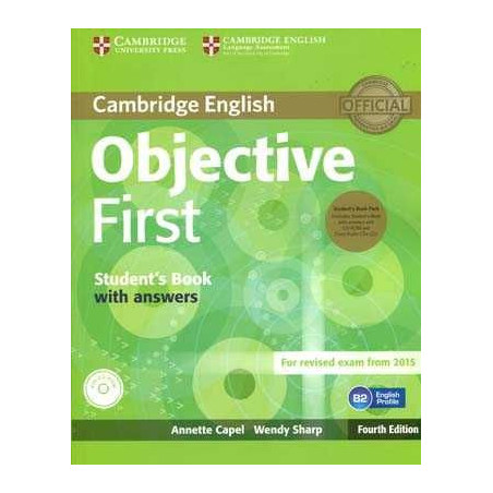 Objective First Student's c/k + Class Audio CDs(2) + CdRom 4th Edition