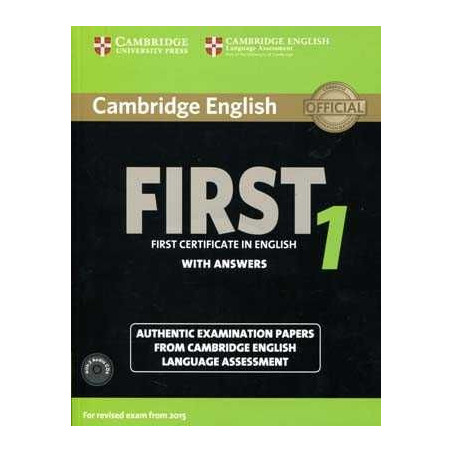 Cambridge English First Test 1 + cd Audio c/k 2015