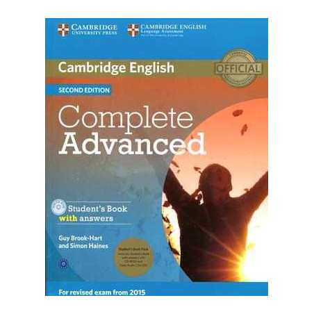 Complete Advanced 2015 Students c/k+ Class Audio CDs (3) + CdRom 2nd Edition